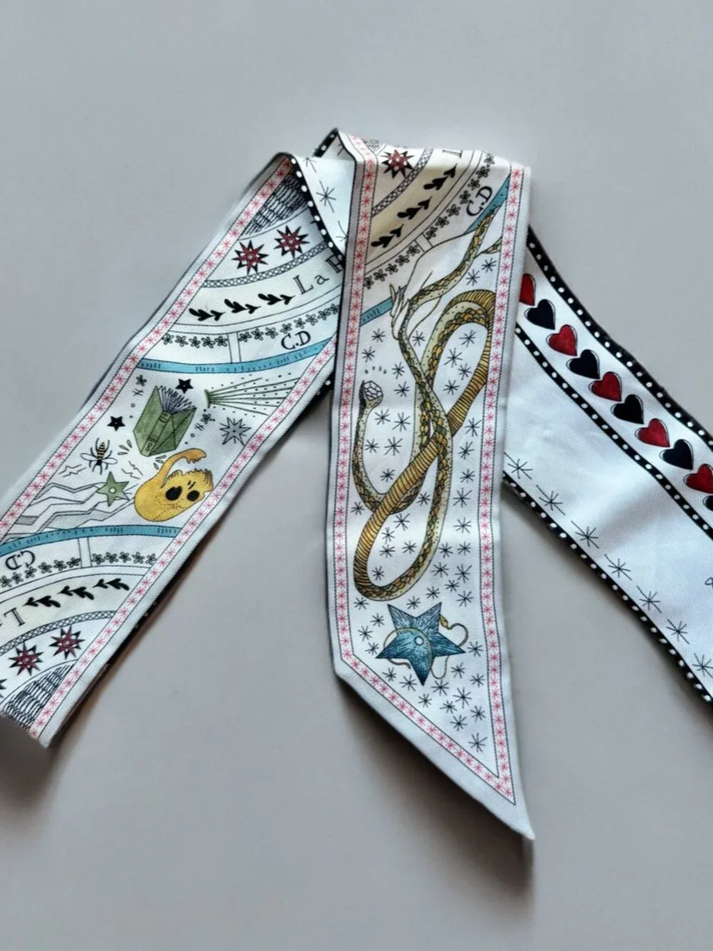 Christian Dior La Roue de la Fortune Mitzah Silk Scarf